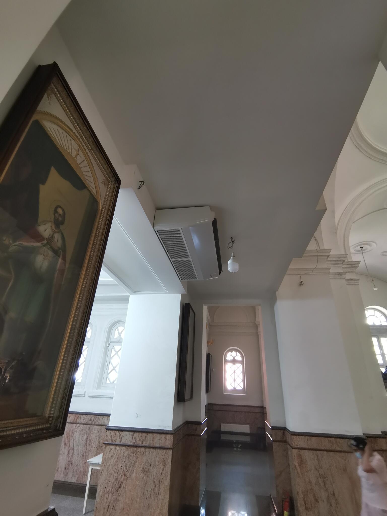 Сисема кондиционирования  в храме Благоверного князя Александра Невского